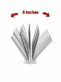 8 in. Stainless Steel Bird Spikes With Width