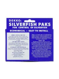 Dekko Silverfish Paks - Back