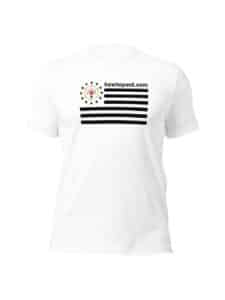 HowToPest.com American Flag Shirt - White