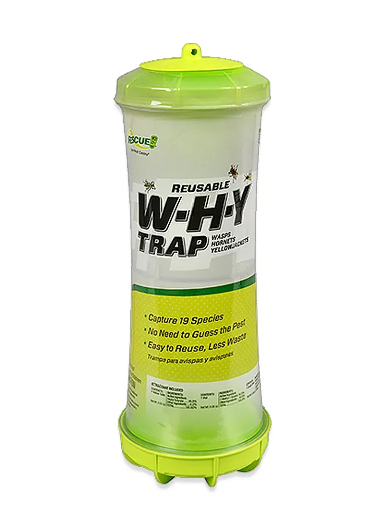 RESCUE! WHY Trap for Wasps, Hornets & Yellowjackets | Reusable Outdoor Wasp & Yellowjacket Trap